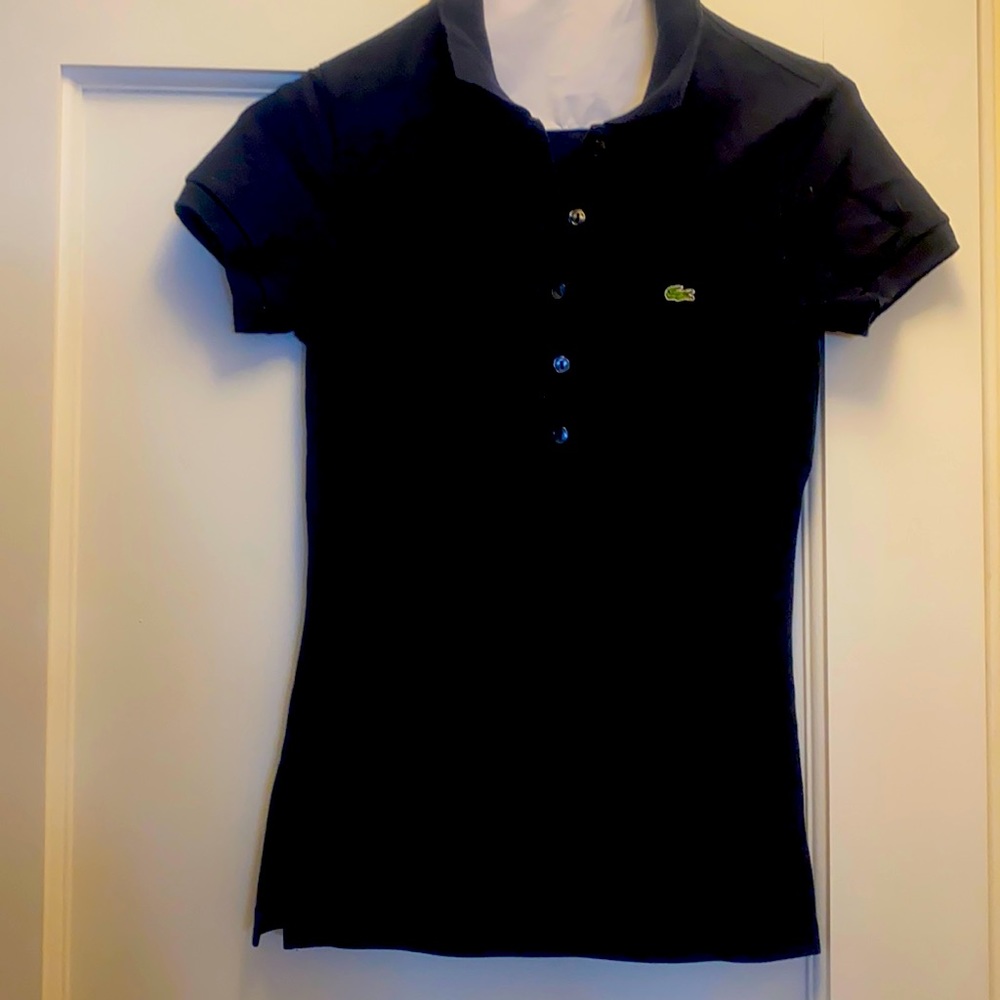 HighEnd French brand Lacoste classic navy polo shirt
